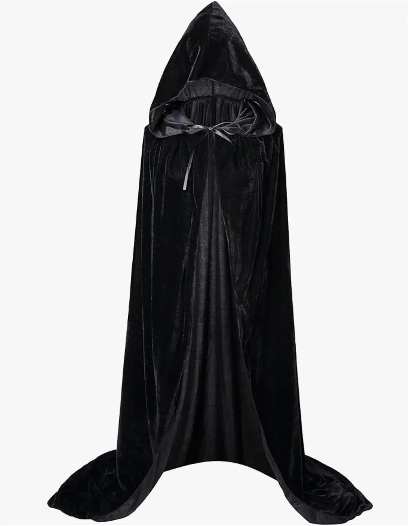 Cape de noël Grim Reaper en velours, longue capuche, unisexe, pour diable, sorcière, magicien, Halloween, noël, Cosplay