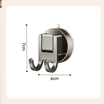 सक्शन कप हुक - बाथरूम, किचन, दरवाज़े, टाइल, ग्लास के लिए बिना ड्रिल वाले वॉल हुक, 5lbs वज़न उठा सकते हैं, हटाने लायक और दोबारा इस्तेमाल करने लायक (साफ़ करें 10 best sales दरवाज़े का हुक हैंगर - №2