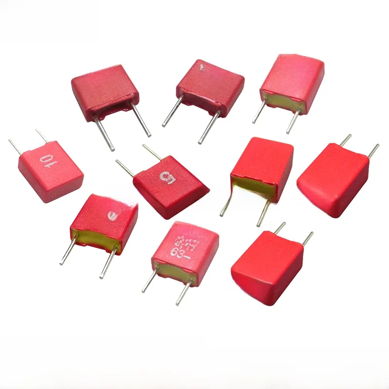 WIMA – condensateur à Film rouge MKS2 5MM, Audio Hi-Fi 0.1UF 1NF 0.01UF 1UF 1.5UF 10UF 22NF 2200PF 0.22UF 2.2UF 50V 63V 100V 250V P5, 2 pièces