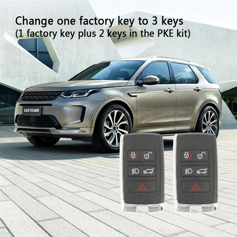 EasyGuard Smart Key PKE Kit Fit For Land Rover with Factory Push Start Button DC12V Keyless Entry Enable And Disable