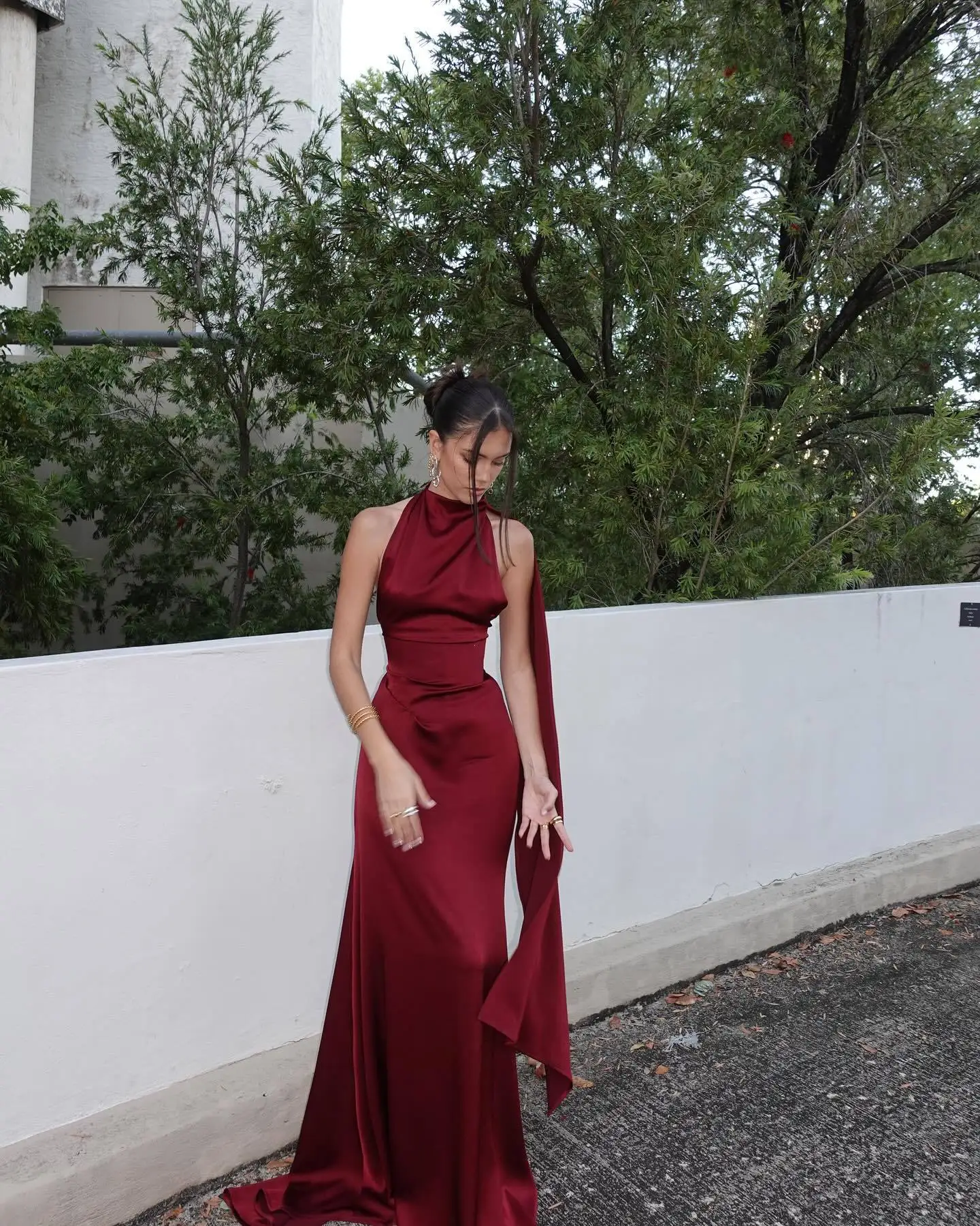 maxi formal dresses Ever-Pretty V-Neckline Long Sleeve Chiffon Formal Summer Formal Wedding Guest Dress