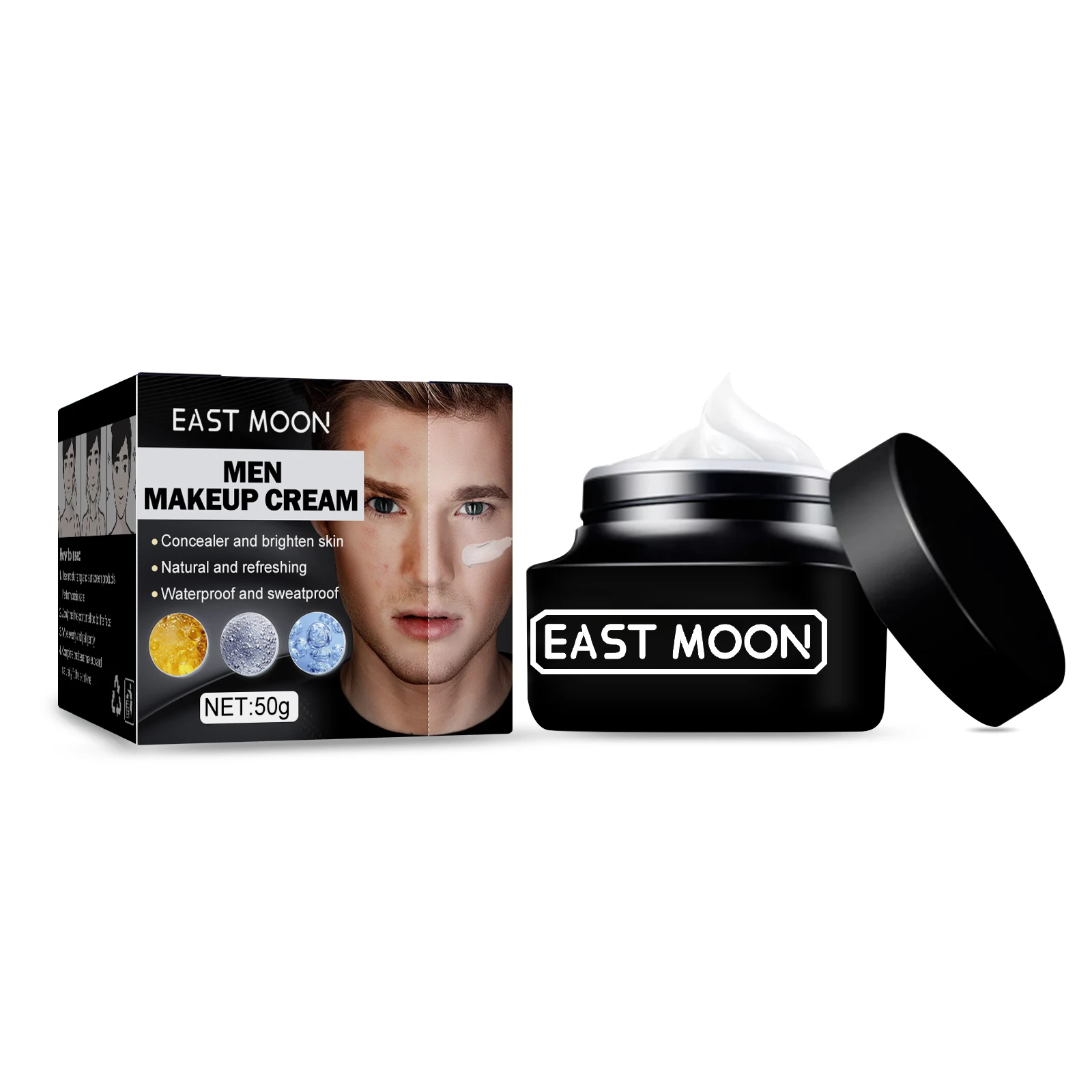 Eelhoe Men's Whitening Cream Naturally Brightening And Covering Blemishes With Moisturizing Non-fake Whitening Beauty Cream