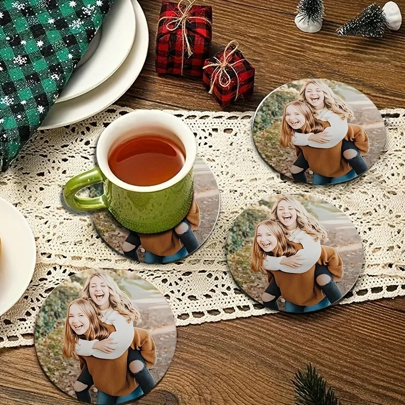 Custom Acrylic Photo Coasters – Personalized Photo Drink Coasters; Waterproof, Scratch-Resistant, and Unique Tabletop Decor image 5