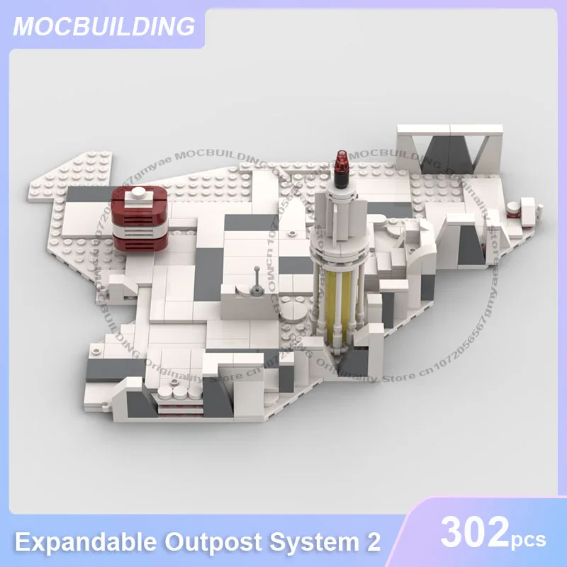 Modular Hoth Snow Base Expandable Outpost System 2 MOC Building Blocks DIY Assemble Bricks Space Architecture Toys Gifts 302PCS