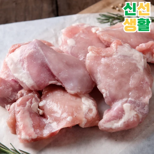 [당일생산] 닭정육 통닭다리살 1kg + 1kg 총 2팩 