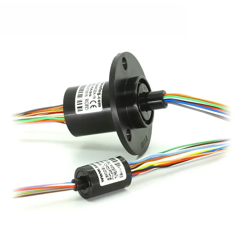M Slipring Mini Pierścień ślizgowy Dia. 6,5 mm 12,5 mm 22 mm 25 mm z prądem 1A/2A 4 6 8 12 kanałów Obrotowe złącze uniwersalne — zdjęcie produktu 7