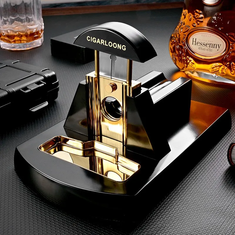 

Cigar Cutter Desktop Scissors Stainless Steel Sharp Thicker Blade Smoking Cut Accessories luxurious Men's Gift