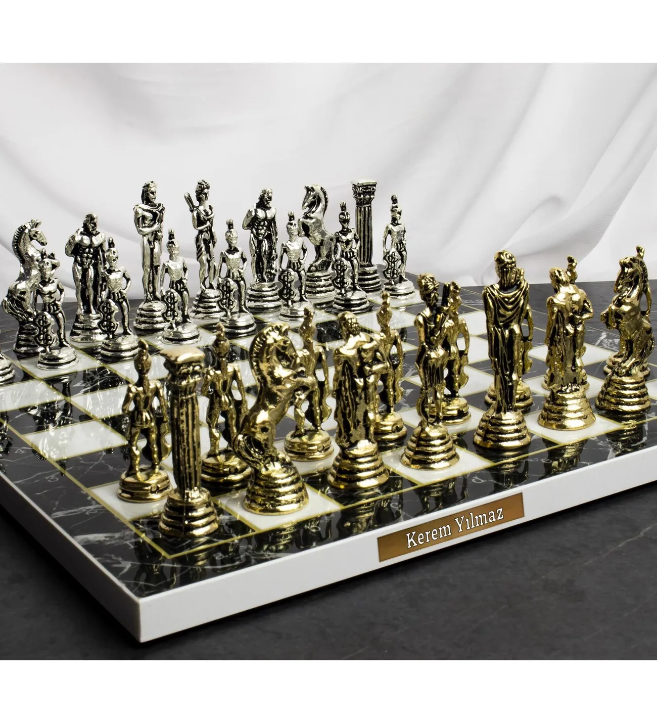 Antique Amazon Chess Set With Personalized Table Free Shipping Custom Design