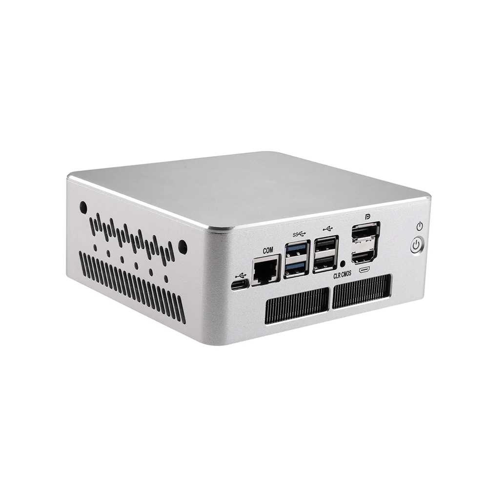 HUNSN Micro apparecchio firewall, Pentium Gold 7505,RS54,Mini PC,PFSense,Mikrotik,OPNsense,VPN,Router PC,6LAN,DP,HD,Type-C,con ventola