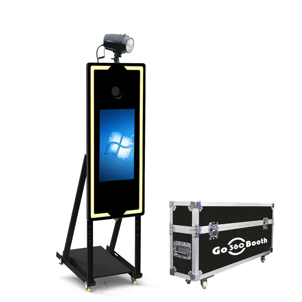 GO360BOOTH P42F 45“Portable Mirror Photo Booth Touch Screen -22“ Touchscreen Display-Flash Lamp