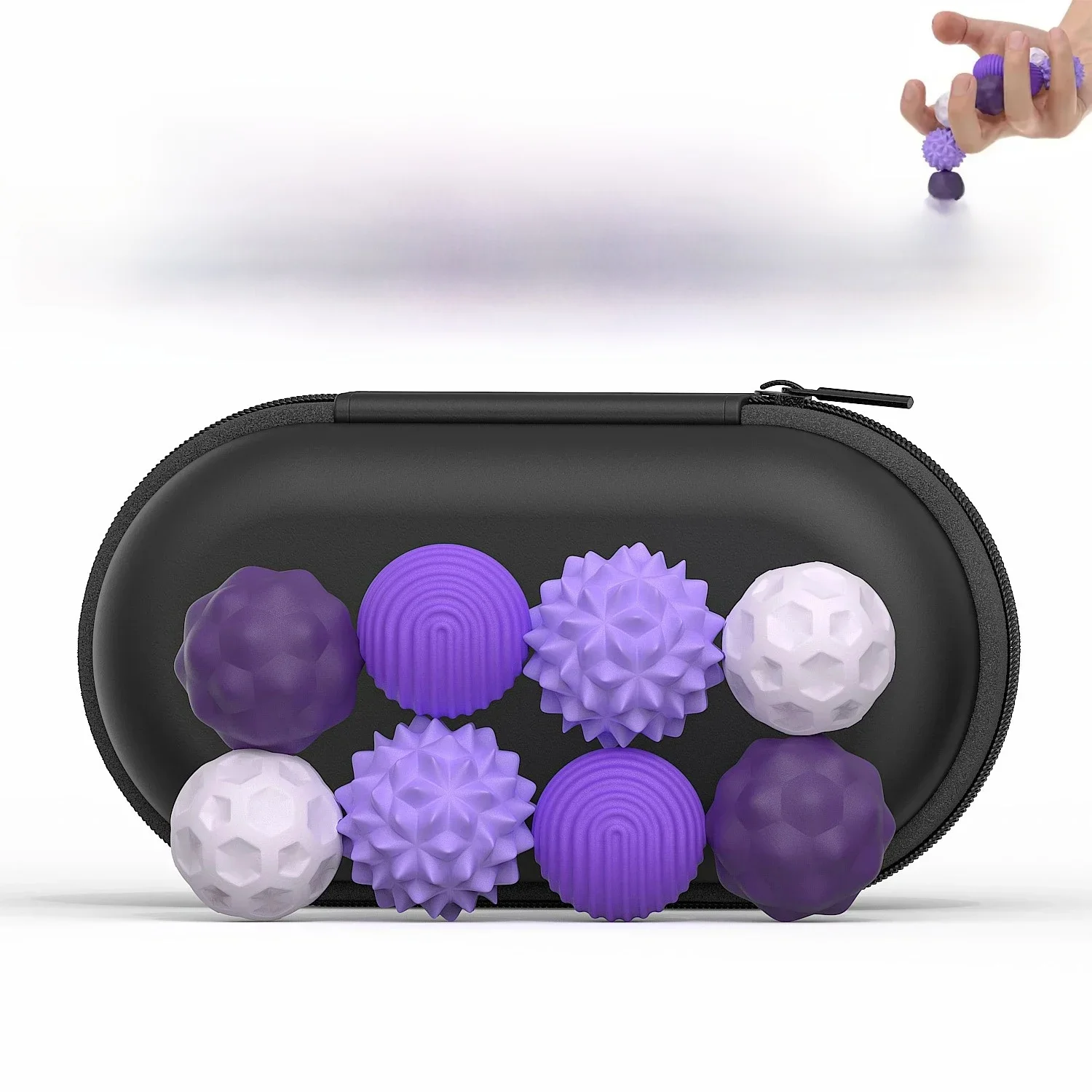 Siliconen Magnetische Zintuiglijke Ballen Fidget Speelgoed Zorgen Ballen Autisme Kalmerend Fidgeting Speelgoed Kind Volwassenen Angst Relief Stress Zintuiglijk Speelgoed - afbeelding 2