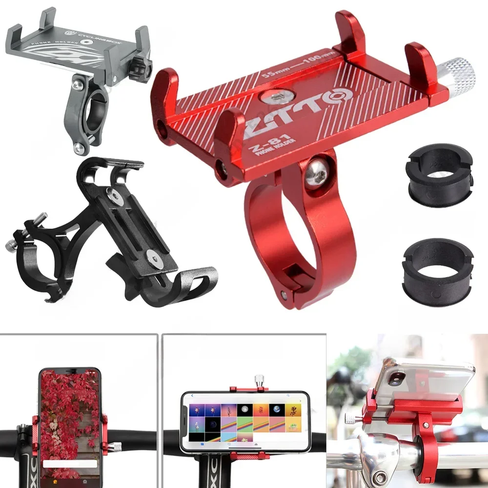 AliExpress Bicycle Phone Holder Aluminum Alloy Anti-slip GPS Bracket Universal Motorcycle Scooter Mountain Bike