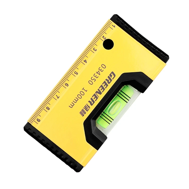 Mini Pocket Spirit Level Magnetic Bubble Level Leveling Tool Level Ruler Shock Resistant Bubble Level Tool for Measuring