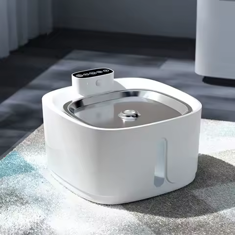 Bebedouro Inteligente para Animais de Estimação Mstail 3.2L, Fonte Automática para Gatos, Bomba de Água Silenciosa, Dispensador de Água com Janela Visual, Aço Inoxidável 304