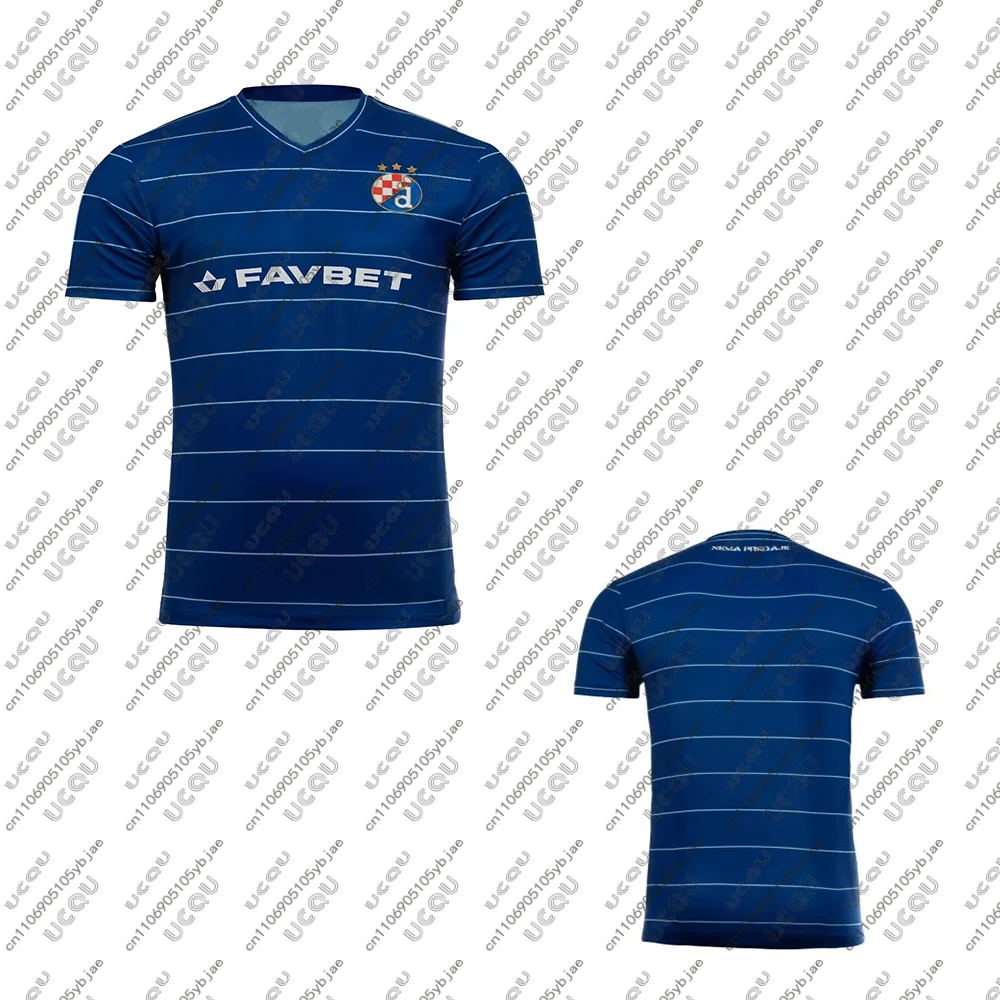 

2025/26 Men Kids Boys Team Home Away Sportswear T Shirt D-Dinamo Z-Zagreb Tee Gift Football Jersey Male Soccer Top Breathable