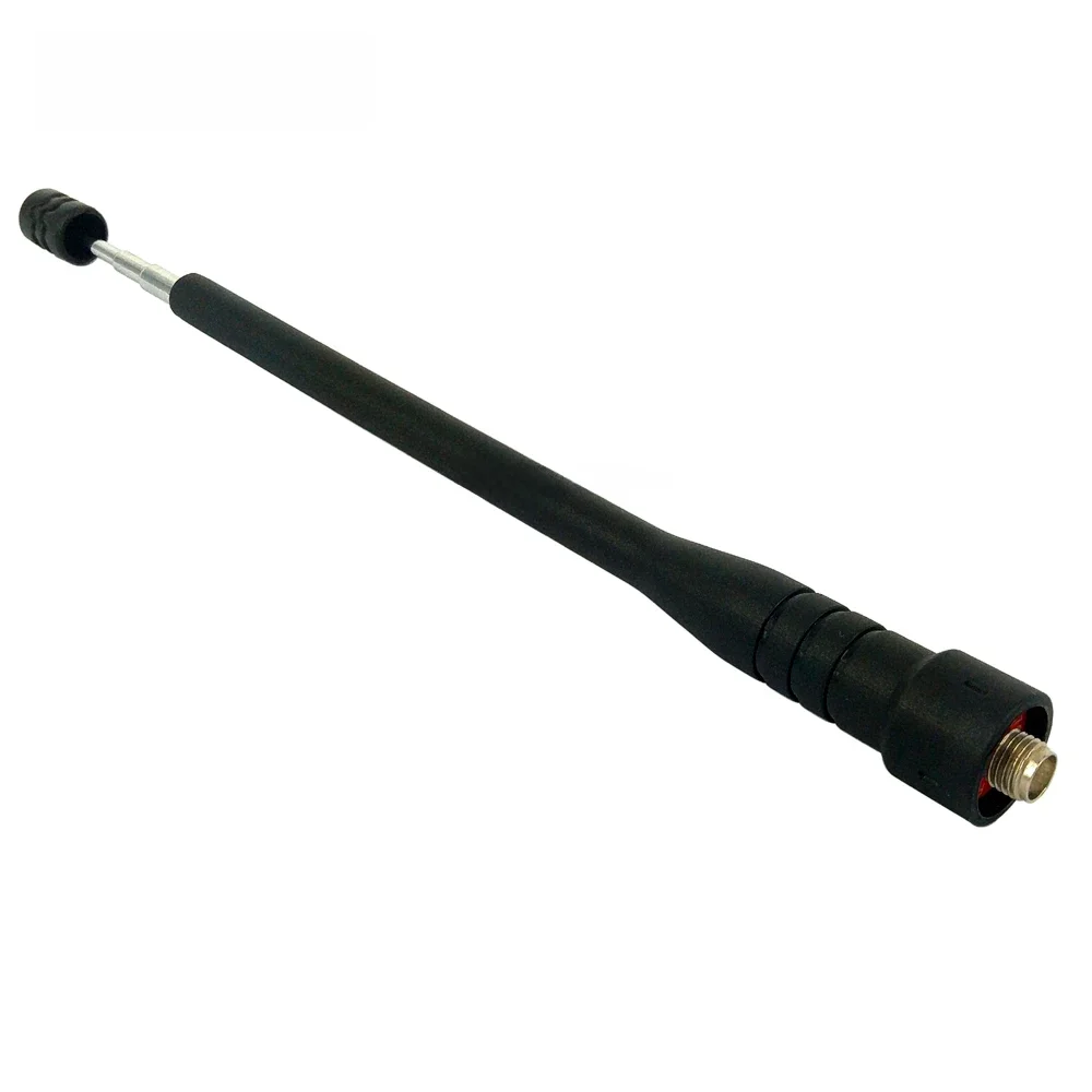Antena walkie talkie para baofeng segunda partes, leitor de rádio telescópico para mulheres, uhf e