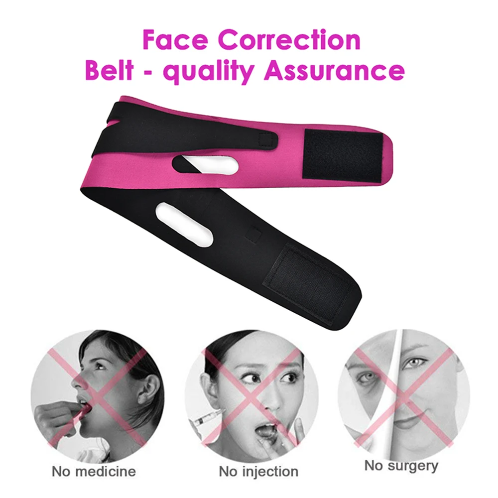 Face Slimming Bandage V Line Facial Shaper Elastic Double Chin Remover Lift Up Belt Face Massager Women Strap Skin Beauty Care