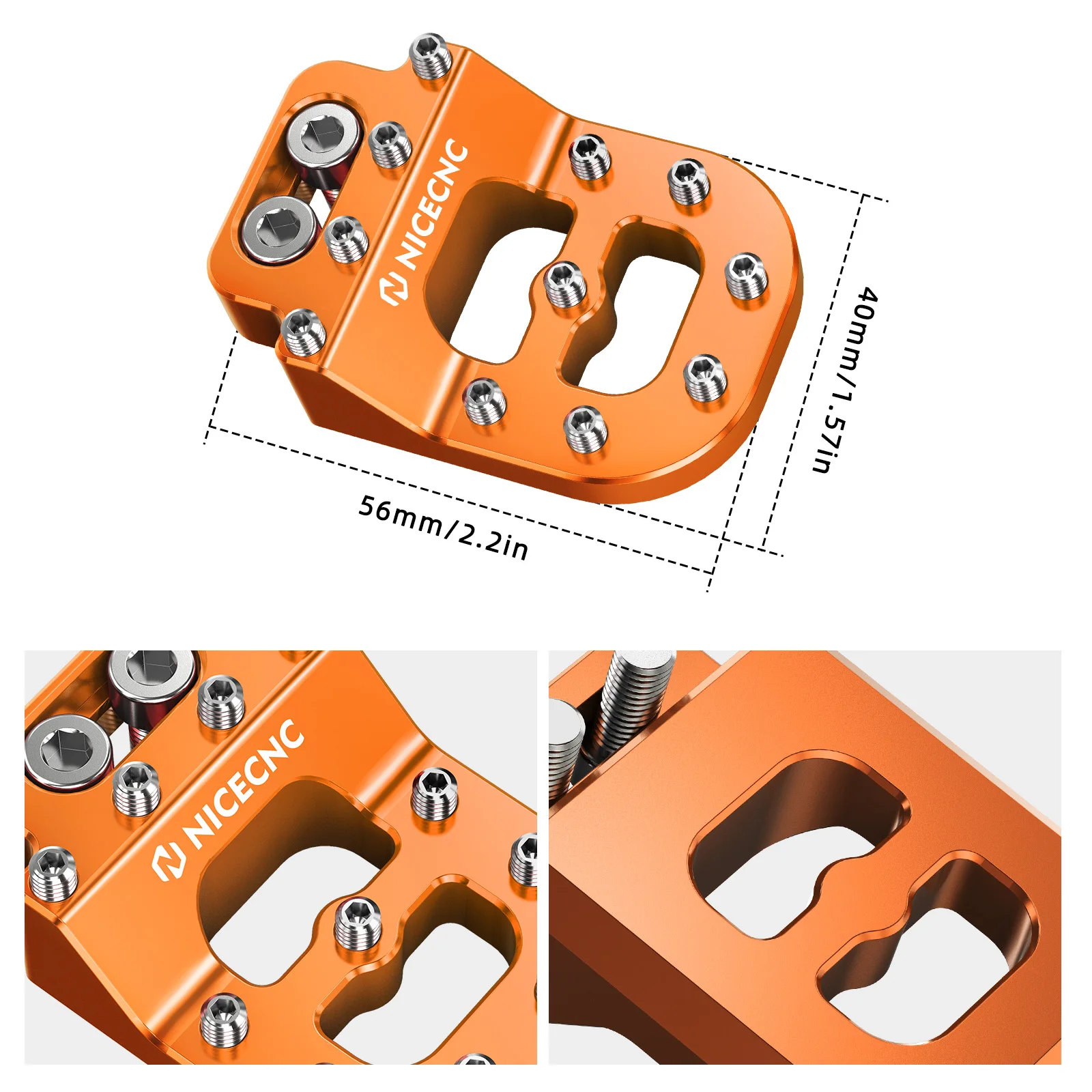 Für KTM 790 890 Abenteuer/R 2019-2024 Dual Control Bremspedal Schritt Spitze Für KTM 1290 Super abenteuer/R S T 990 950 Abenteuer – Detail 2