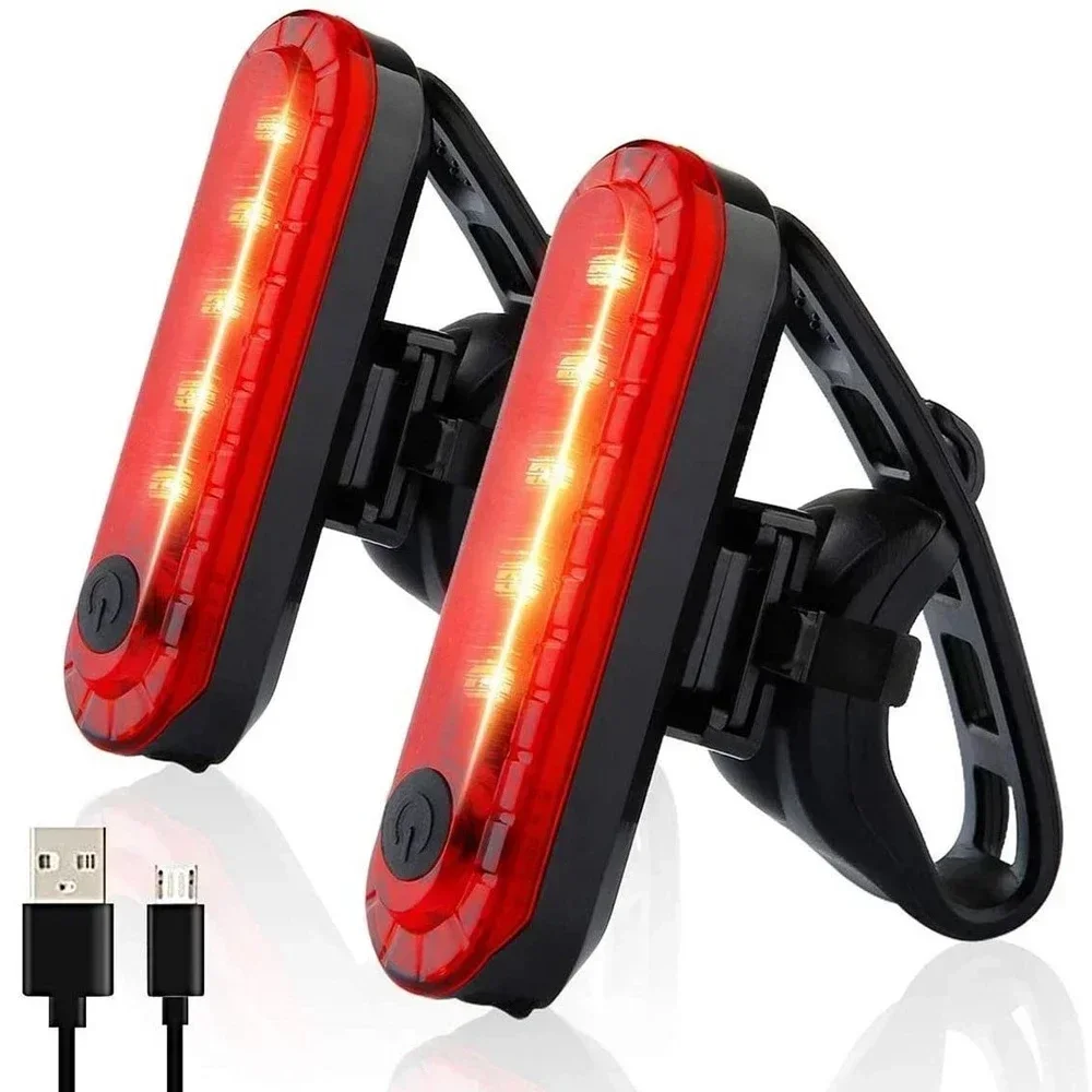 AliExpress NONE Bike Tail Light USB Rechargeable LED Bright Rear Red Bike Light Cycling Safety for Night Riding Lighting Back Bicycle Taillights