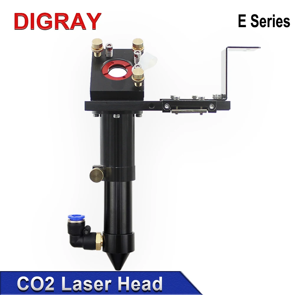 DIGRAY Co2 Laser Head E Series for Lens Dia: 20mm FL:50.8 & 63.5 mm，Mirror 25mm Suitable For Laser Engraving Cutting Machine.