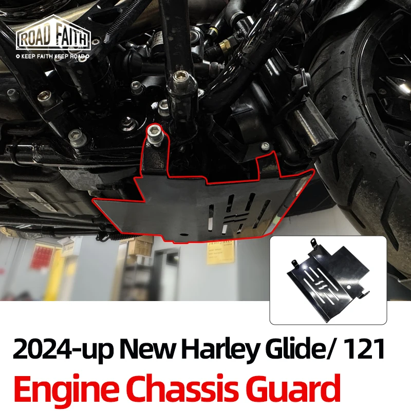

Защита шасси двигателя Road Faith, нижняя защита двигателя для CVO Road Glide CVO Road Glide ST 2024, Road Glide Street Glide