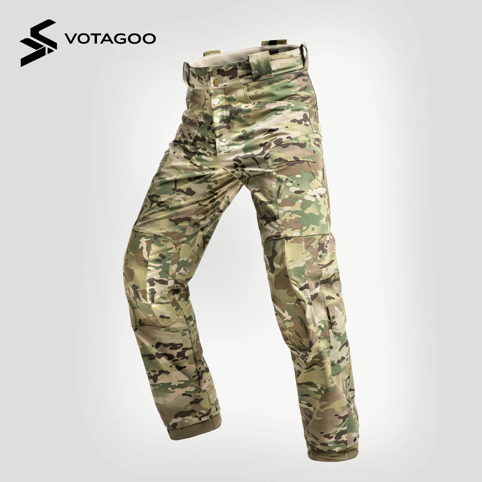 VOTAGOO Tactical Multi-Purpose Pants 4-Way Stretch Infrared Protection Outdoor Combat Hunting Airsoft Pants for Men