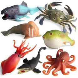 Simulação Marine Life Animal, TPR Squishies, Antistress, Alívio do Estresse, Fidget Toy, Squishy, Stressball para Crianças e Adultos, Novo, 2022