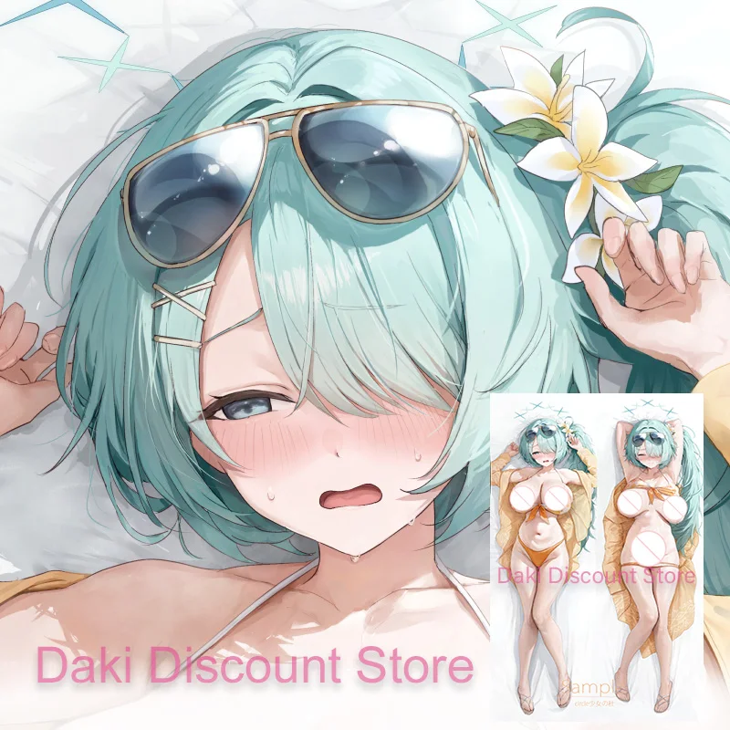 

Dakimakura hiyori (blue archive) Anime Double-sided Print Life-size Body Pillow Cover Pillowcase Gift