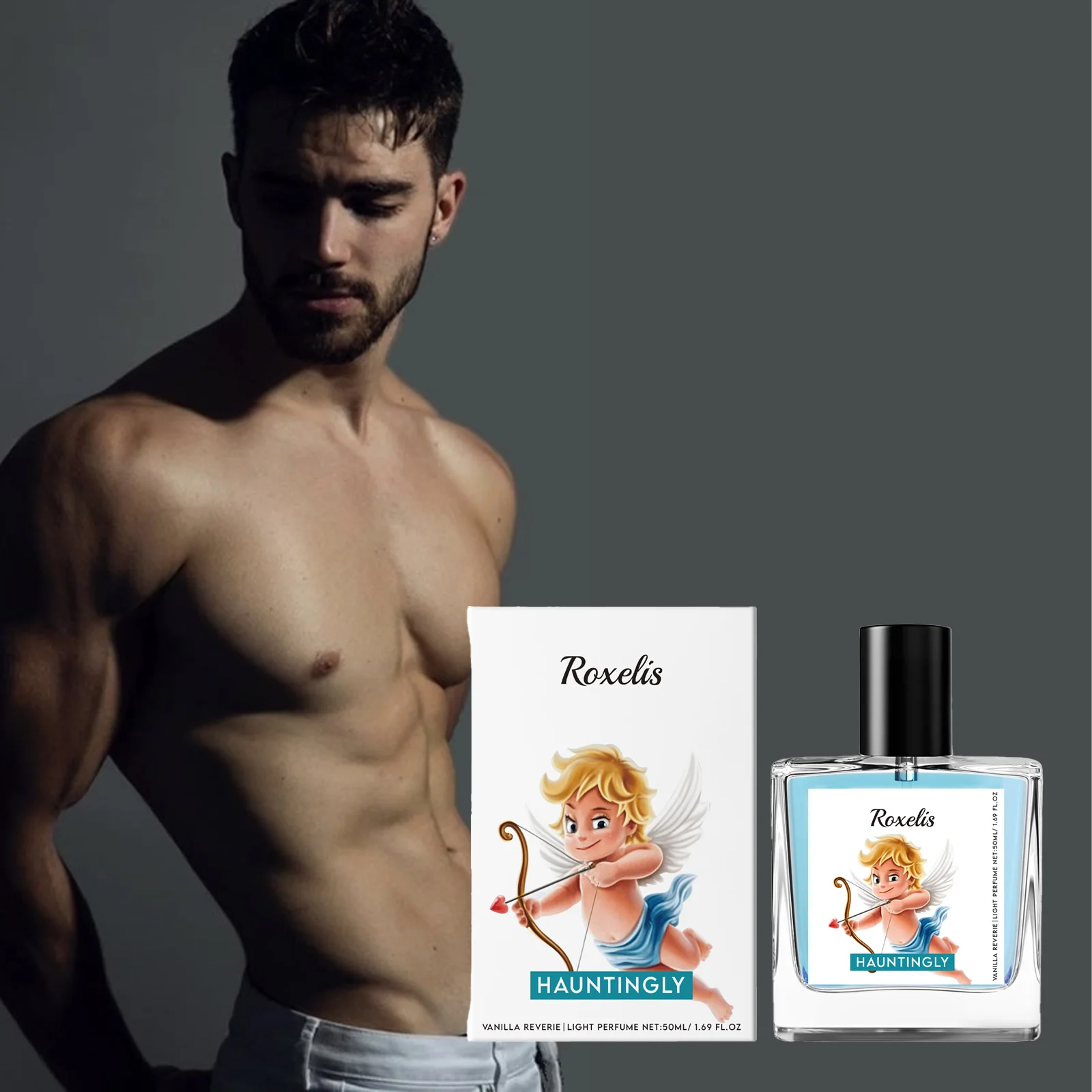 

50ml Men's Cupid Charming Perfume with Natural Vanilla Pheromones Light Scent for Flirting And Dating Fresh Body Glamour