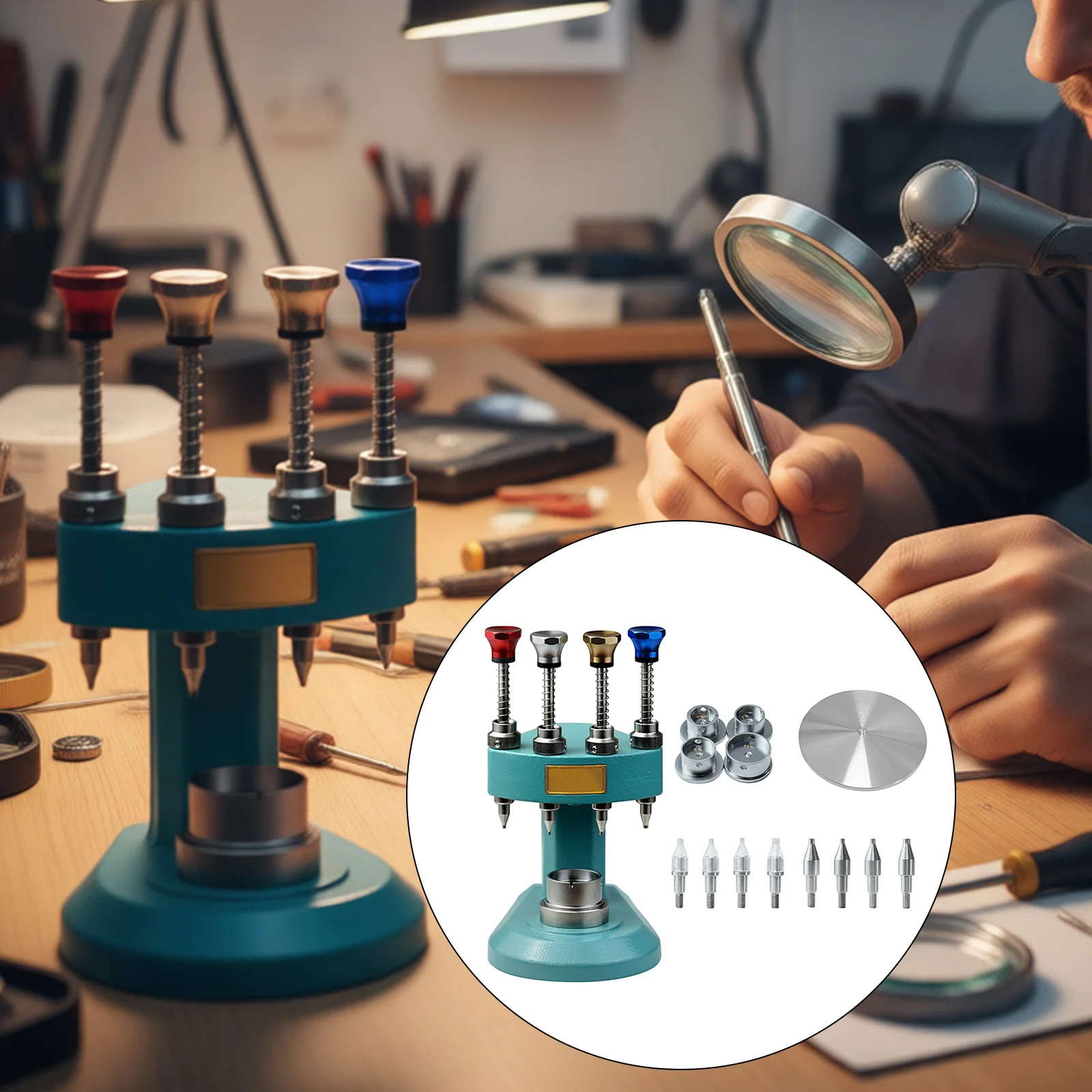 

Инструмент для установки стрелок часов с насадками, набор для ручной установки стрелок, профессиональный комплект инструментов для часовщика