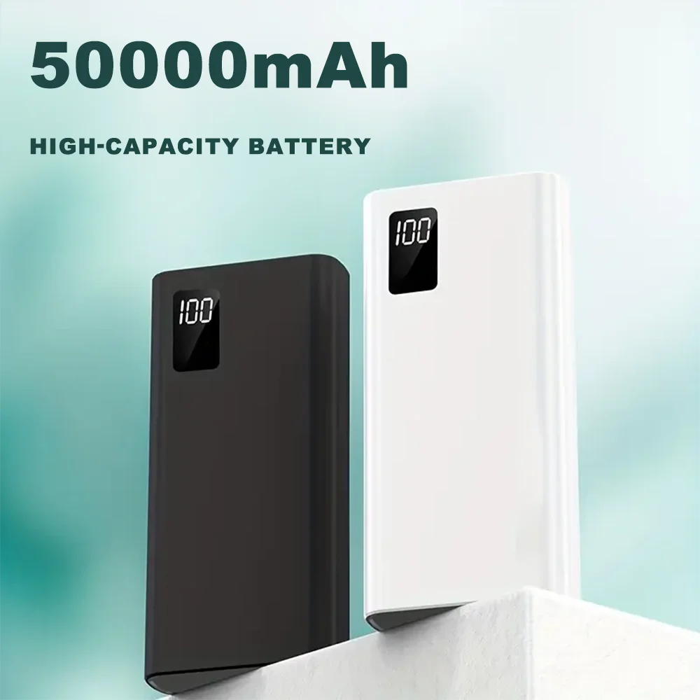 Tragbare Power Bank 50000 mAh Handy Ladegerät Mit LED Display Schnell Lade Powerbank Für Xiaomi Huawei iPhone Samsung