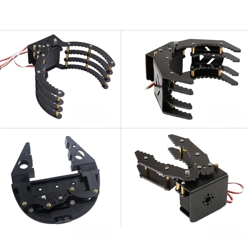 Wysokiej jakości mechaniczne pazury chwytaki Robot mechaniczne ramiona z serwami 180 stopni dla Arduino DIY programowanie części zabawek STEM — zdjęcie 2
