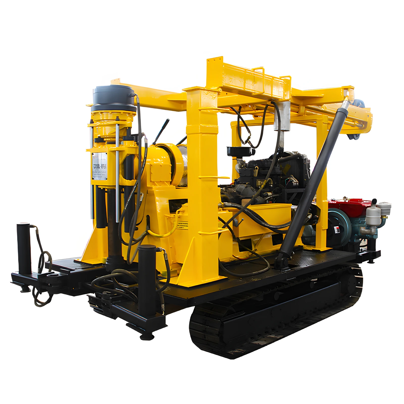 Small Portable Diamond Core Drilling Rig 50m Soil Drilling Machine 100m Hydraulic Crawler Mine Core Diamond Sample Drilling Rig