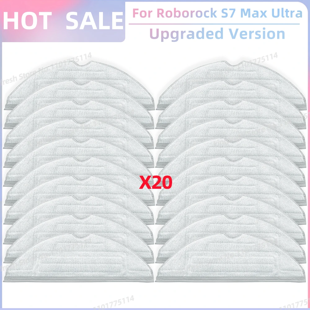 Passend für Roborock S7 Max Ultra Q100TSC Roboter Staubsauger-Teile Hauptwalze Seitenbürste HEPA-Filter Mopptuch Staubbeutel Ersatzteile Zubehör