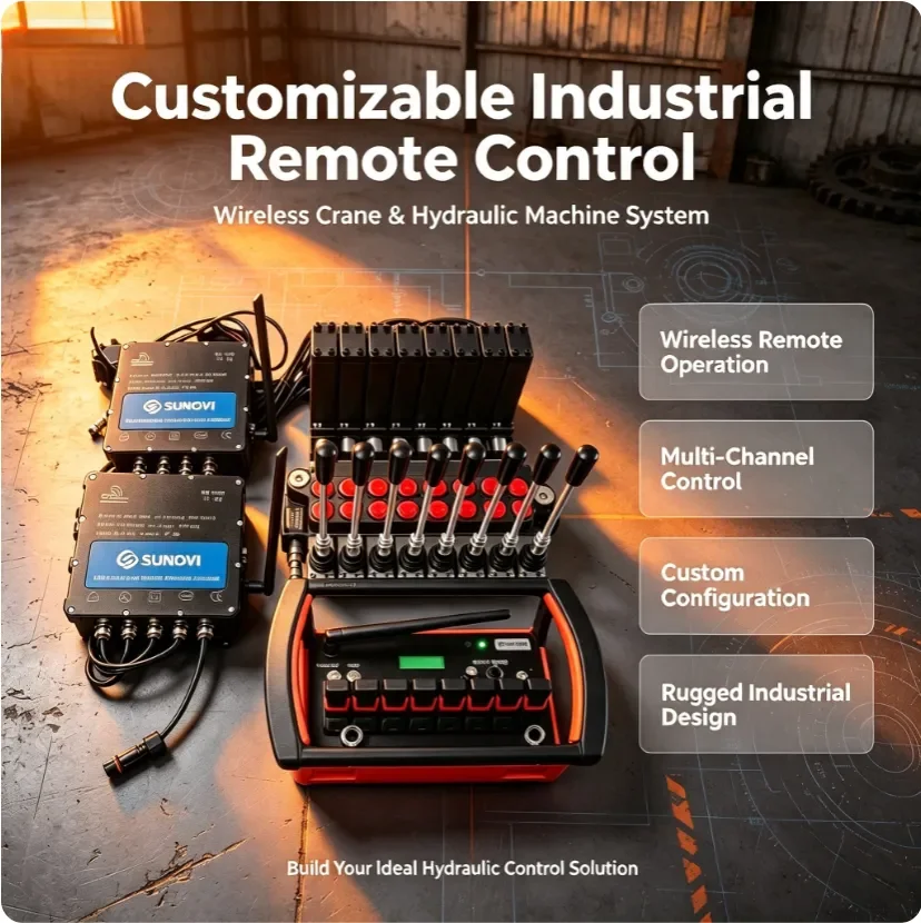 8 Joystick Truck Crane Remote Controller Stable Zero Delay Precise Control, Wireless Remote For Hydraulic Construction Machinery