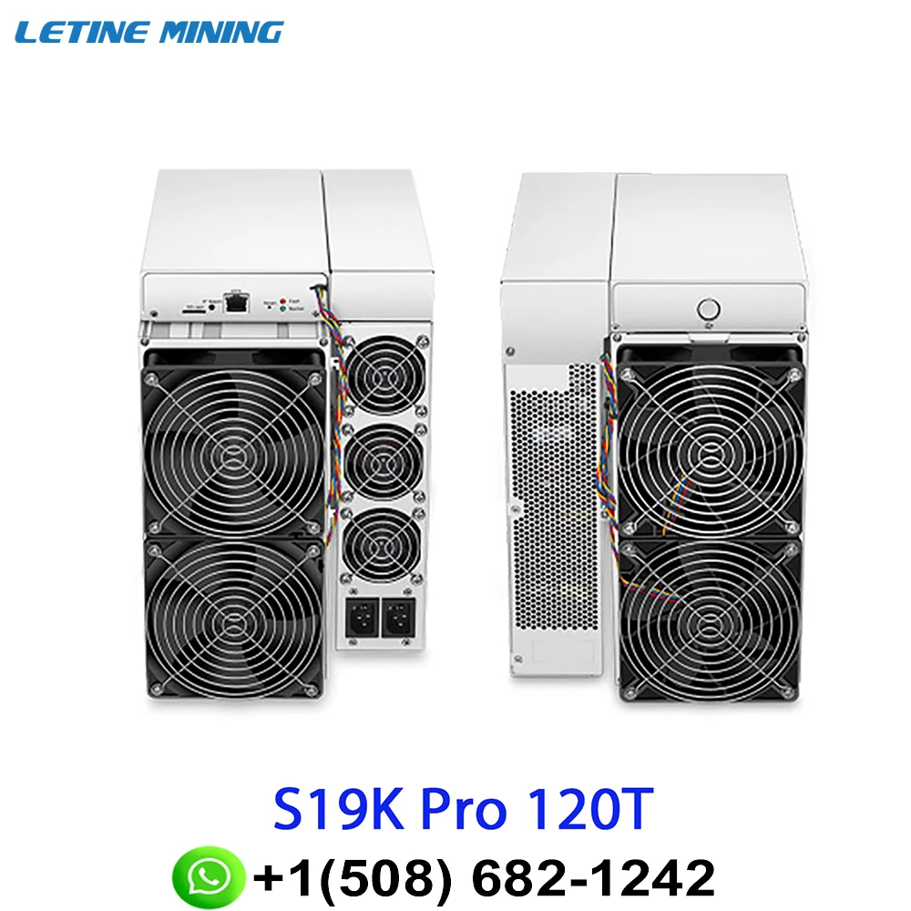 

DCE Buy 2 get 1 free Bitmain Antminer S19k Pro 120T 2760W Air Cooled Bitcoin Miner SHA-256