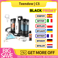 Teendow C5 Carpet Cleaner Vacuum, 11KPa Powerful Suction, ≤80dB Low Noise, 1500ml Large Water Tank Capacity, 800ML Sewage Tank, Versatile Brush Options, 500W, Durable and Easy to Clean, Portable Design, Large Capacity for Efficiency