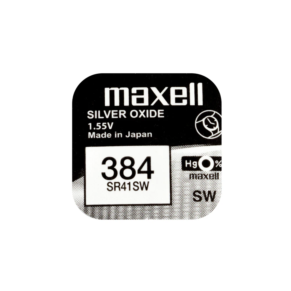 Silver oxide Maxell stack. SR41SW stack, SR416SW,SR512SW,SR516SW,SR521SW, SR527SW, SR616SW, 1 unit