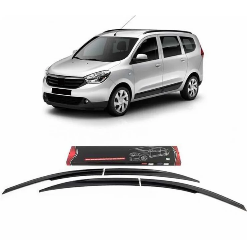 Car window accessories for Dacia LODGY 2012-2019 Sport Style window deflector rain cover visor awnings