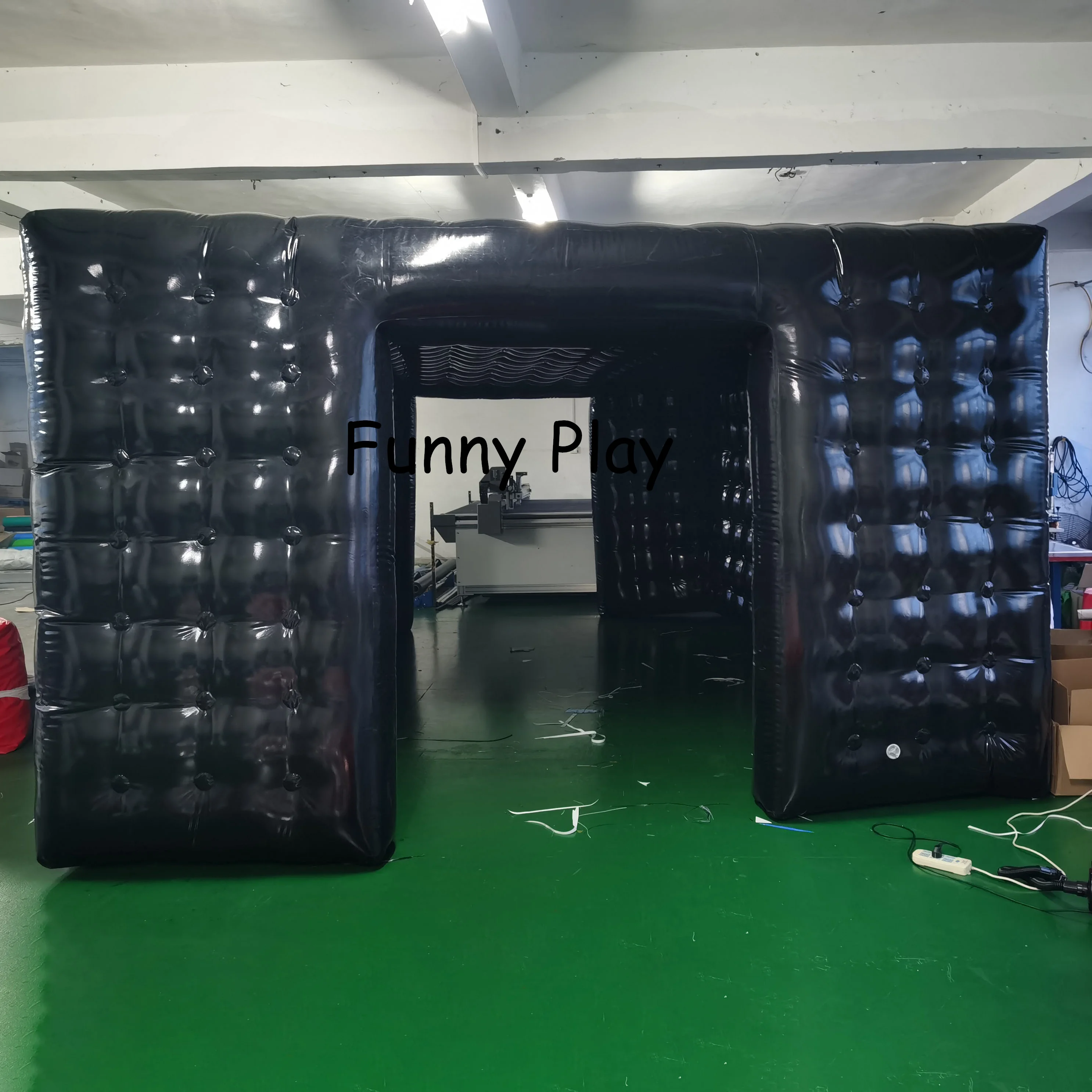 pvc tarpaulin photo booth,inflatable cube tent for fair decoration Mobile Square Show Display Cube inflatable party tent