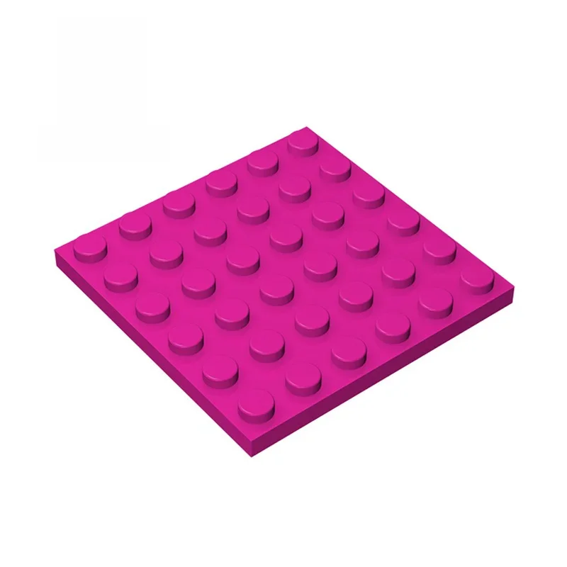 Gobricks-Plaque MOC 6x6 compatible 3958, 10 pièces, blocs de construction, pièces de bricolage, briques, module, jouets