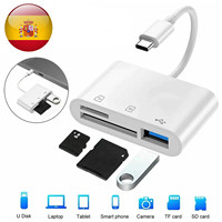 3 in 1 USB Type - C Adapter Tf, Cf and Sd Card Reader, Compact Recorder and Flash for Pro, Huawei and MacBook Devices.