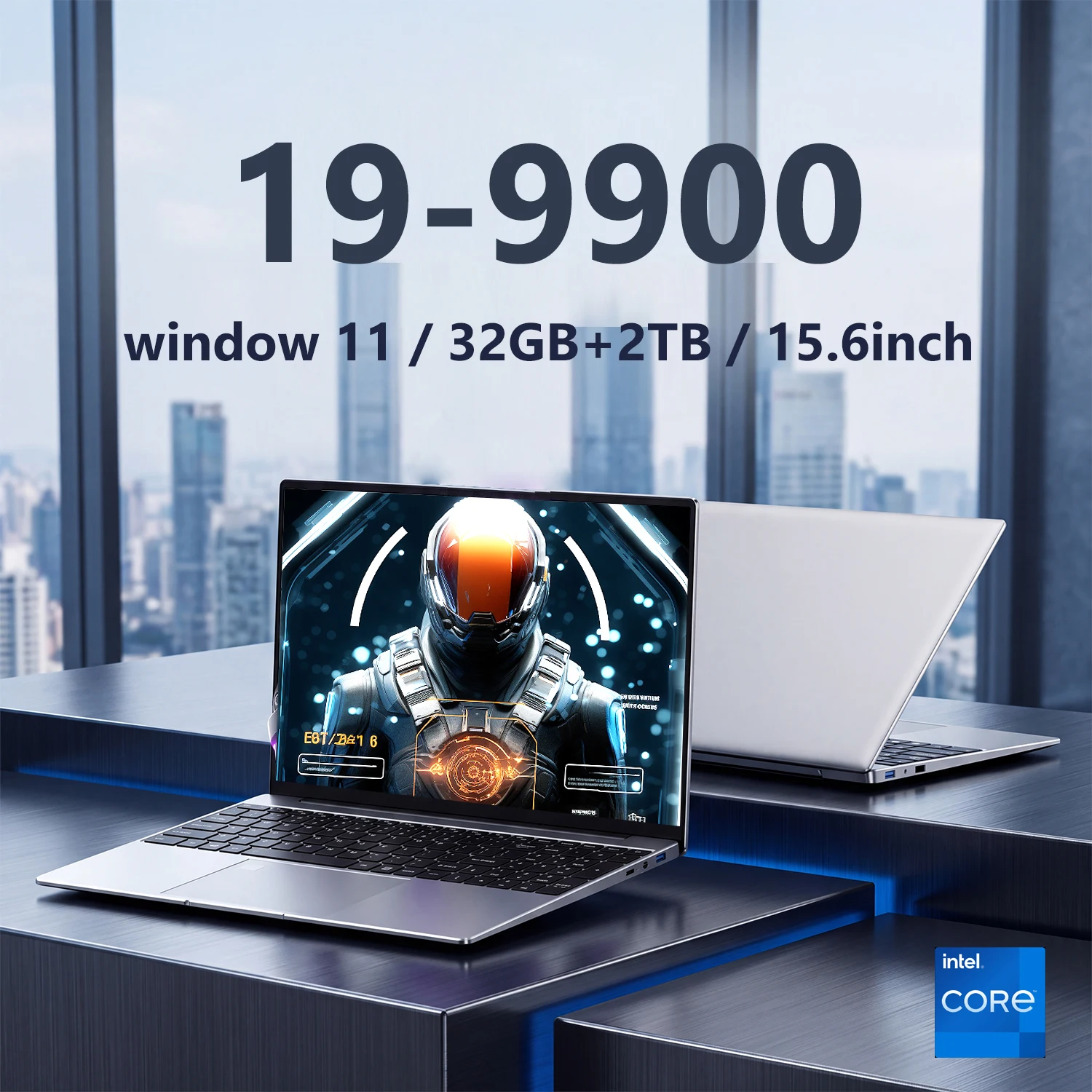 LENO Laptop 15,6” Intel I9 9900 Windows 11 16GB 32GB RAM 256GB 1TB 2TB SSD Notebook Portatile Computer da Gaming Ufficio Tempo Libero PC 1920*1080 HD 4K