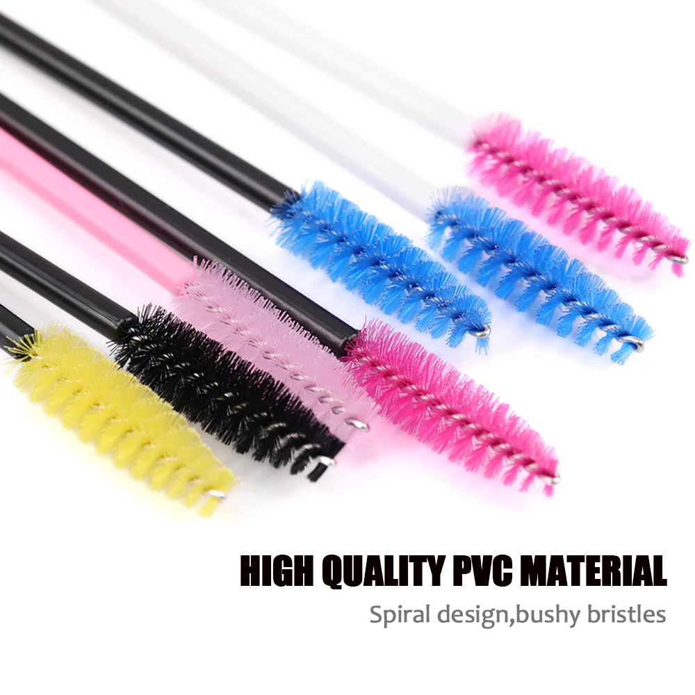 MASSCAKU Eyelash Brush Disposable Eyebrow Brushes Mascara Wands Applicator Comb Grafting Brushes Mascara Cleaning Brush