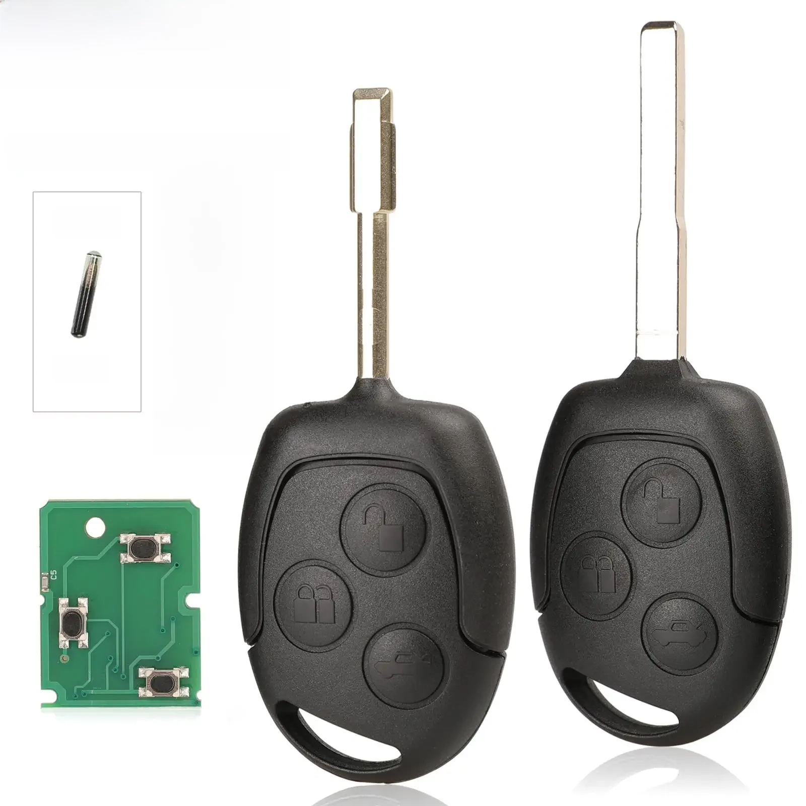 Jingyuqin chave remota de 3 botões 315/433mhz para ford focus fiesta fusion c-max para mondeo galaxy