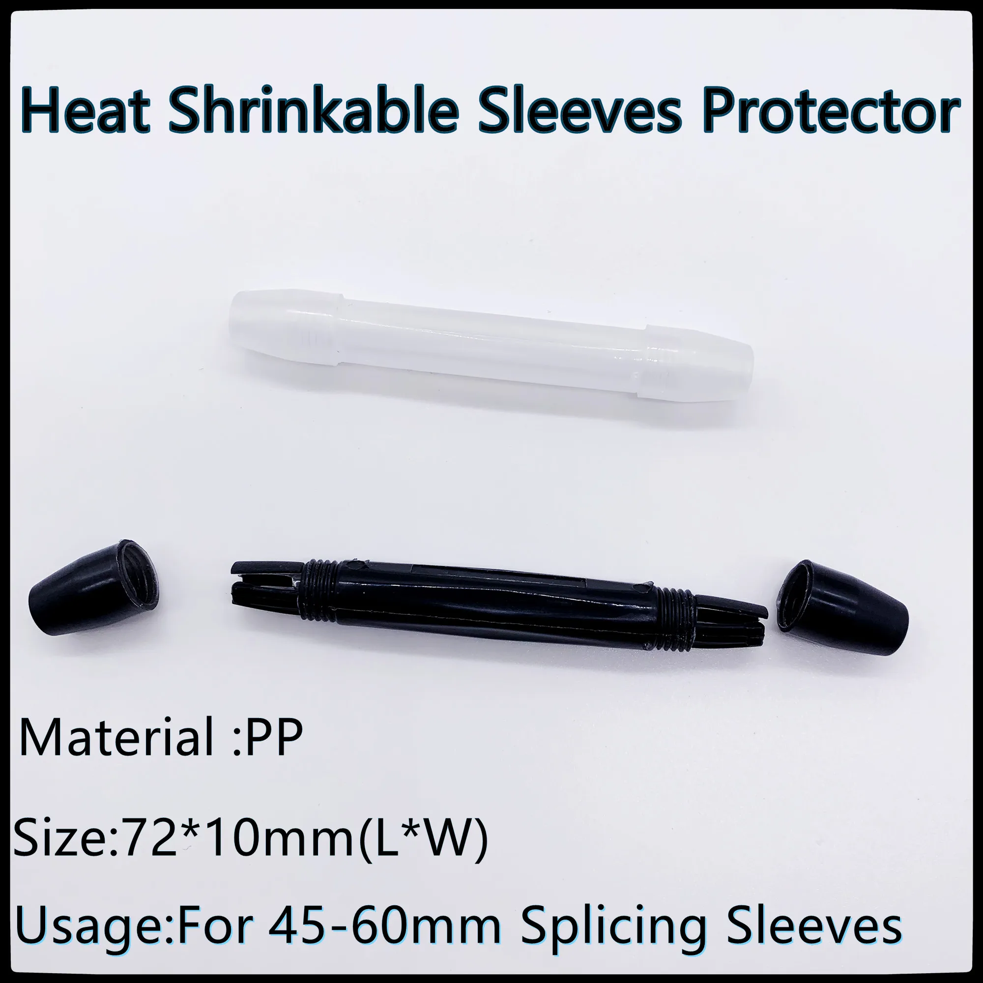 FTTH Heat Shrinkable Sleeve Protector for 45-60mm Fiber Optic Splicing sleeves Protector