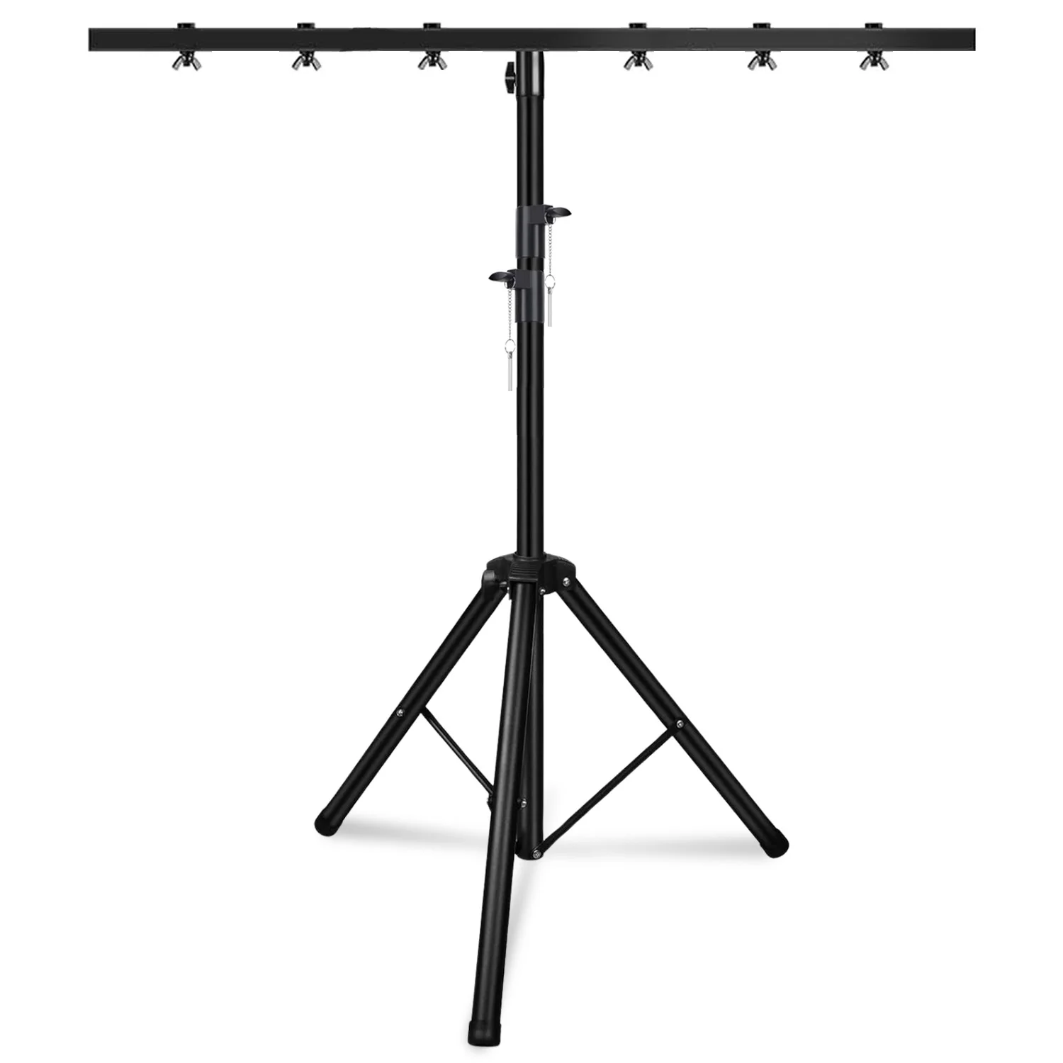 5Core DJ Light Stand Stage Lighting Truss System Height Adjustable 39 to 100' Heavy Duty T Bar Mount