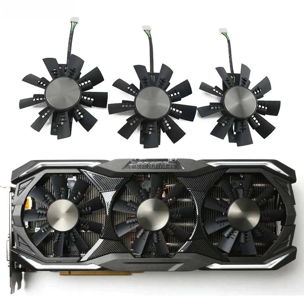 GA92S2U 4Pin GTX1070 GTX1080 wentylator chłodnicy dla ZOTAC GeForce GTX 1080 1070 Ti AMP Extreme + wentylator chłodzący kartę graficzną — zdjęcie produktu 6