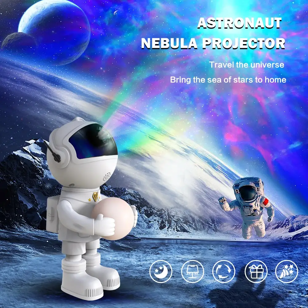 Hot Sell Star Projector Galaxy Night Light Astronaut Nebula Galaxy Space Projector Starry Nebula Gift for Kids lover for Bedroom