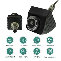 Ahd Achteruitrijcamera 1080P/720P Auto Achteruitrijcamera 170 ° Groothoek Nachtzicht Voertuig Achteruitrijradarnok Voor Auto-Accessoires
